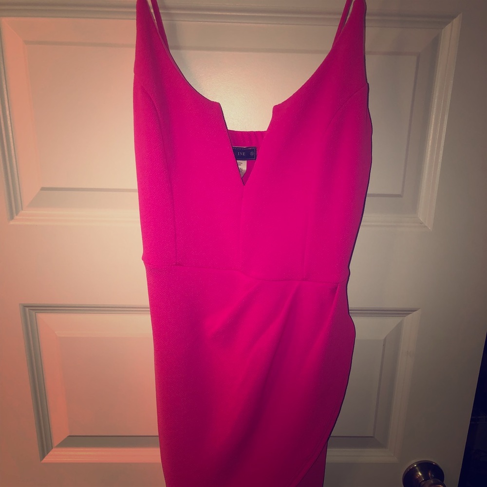 V neck bodycon dress